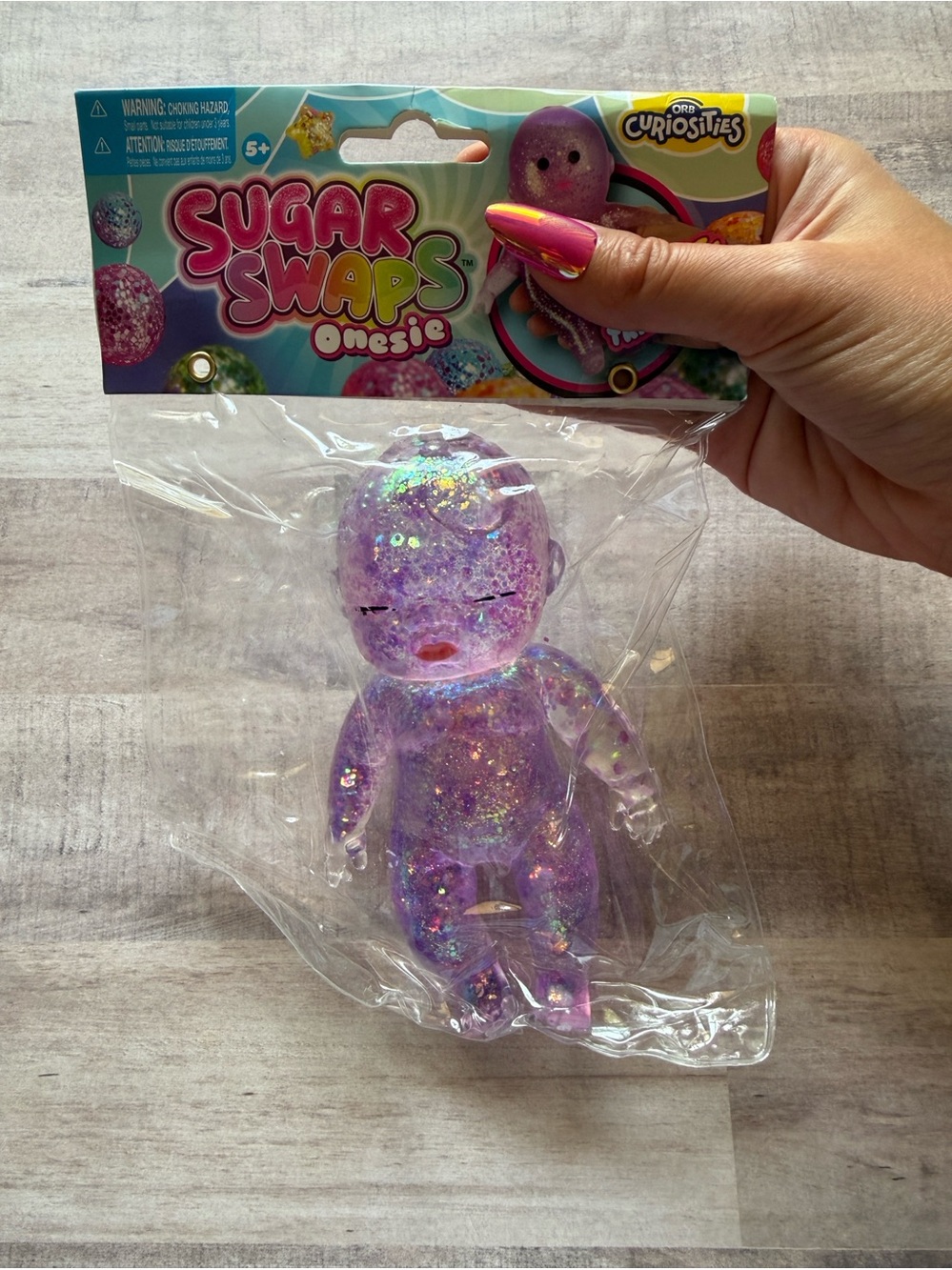 Sugar Swaps Onesie Baby Squishy in Purple